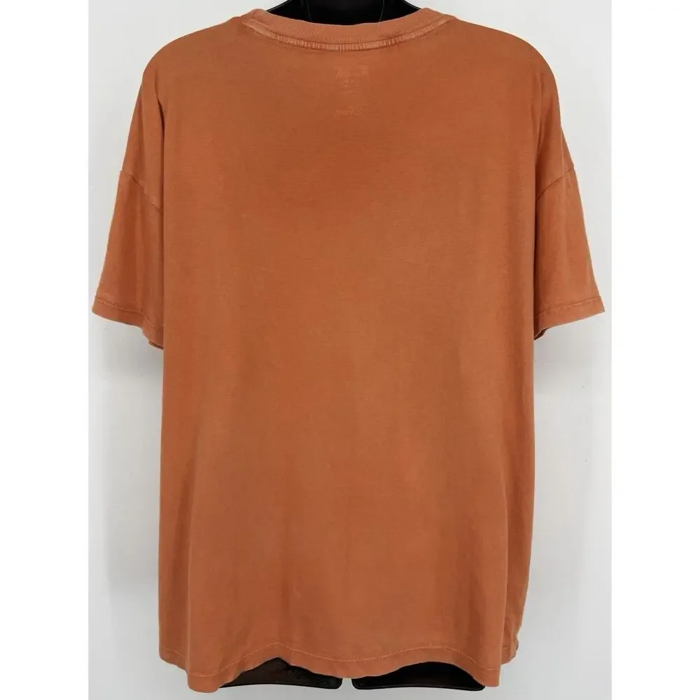 American Eagle Womens Orange Disney Graphic T Shirt Small Comfort Relaxed Casual - Picture 5 of 8